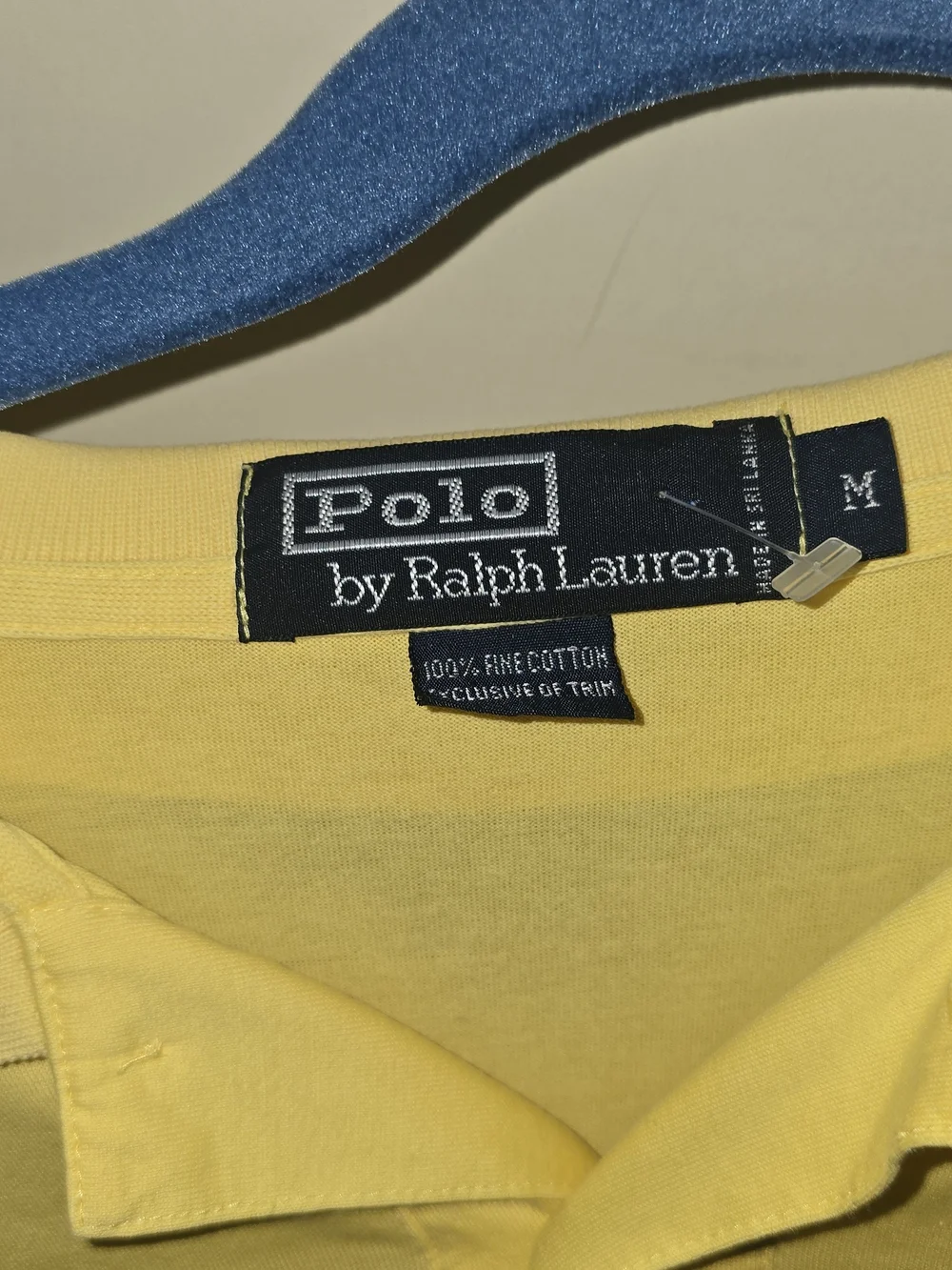 Ralph Lauren Men’s Light Yellow Polo Shirt with Crest Logo